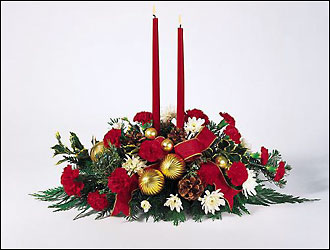 Red Christmas candle 