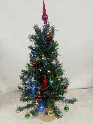 Artificial Christmas Tree decorations and LED lighting 